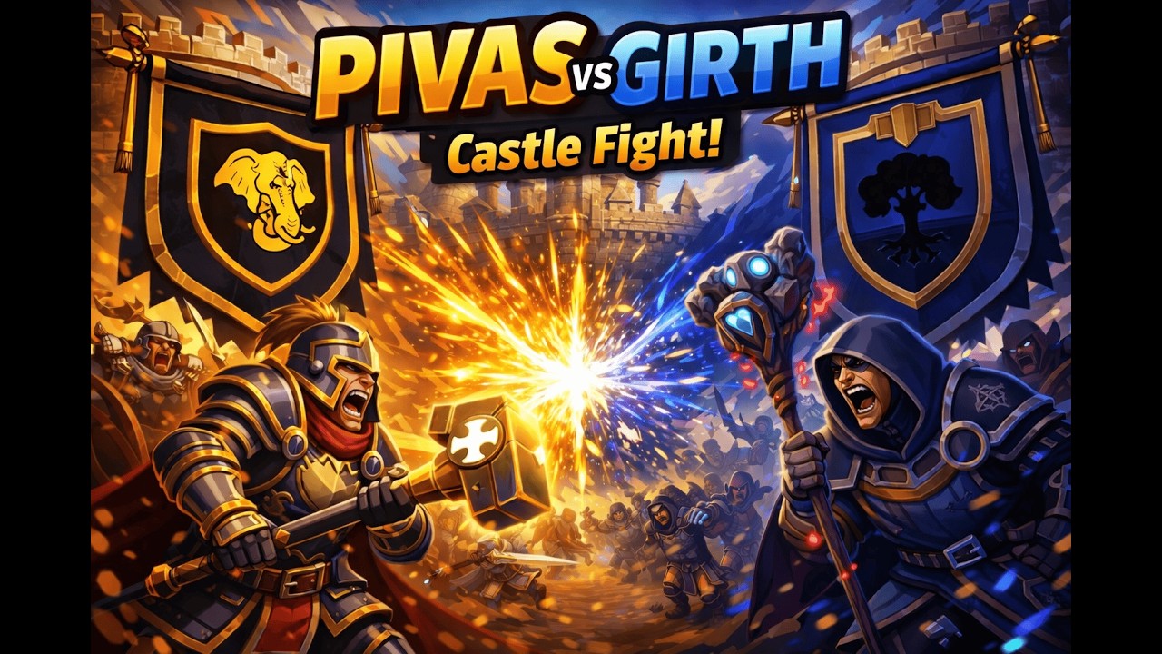Castle Siege, PIVAS vs GIRTH! 120vs120 l Albion Online