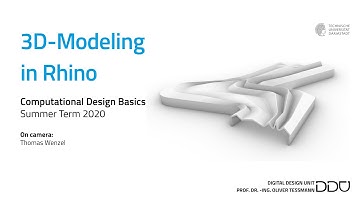 Advanced 3D-Modeling in Rhino