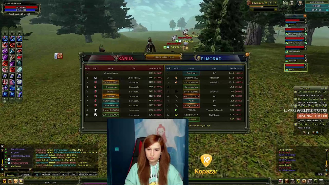 Knight Online'nin Sevimli Kız Yayıncısı Turuncu Asas ile PK'da :) Knight Online