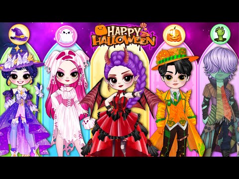[🐾paper dolls🐾] Rich vs Poor Rapunzel Makeup and Dress Design in Prom  | Rapunzel Family 놀이 종이