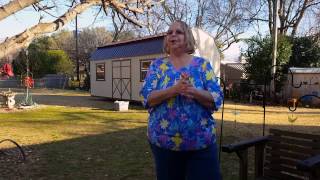 Betty Lyman of Richland Hills, TX Testimonial by Atlas Backyard Sheds 582 views 7 years ago 3 minutes, 36 seconds