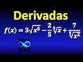 Derivada de función con fracciones y radicales, ejercicio resuelto