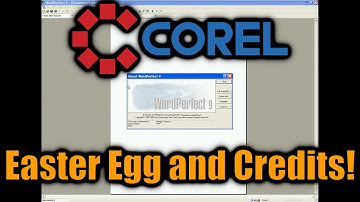 Corel WordPerfect 9 Credits Easter Egg