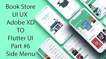 #6 Creating a User-Friendly Side Menu UI for Your Online Book Store App | Flutter Tutorial