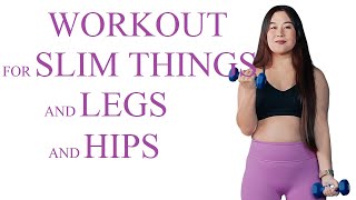 Workout for slim thighs and legs and hips | GreaTime Fitness  #homeworkout