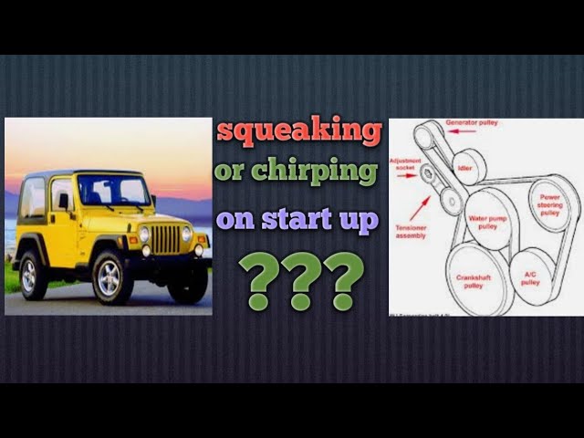 how to replace your serp belt and tensioner jeep wrangler  2001 - YouTube