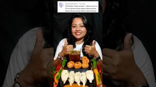 Panipuri and Momo Eating Challenge #shorts #ppeats #panipuri #momos