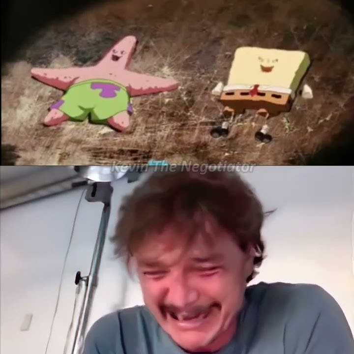 Pedro Pascal crying over Spongebob's death #shorts