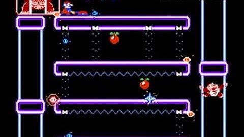 Donkey Kong Jr. (NES) Gameplay