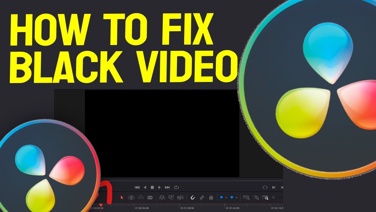 How To Fix Black Video In Davinci Resolve 18/17/16 - YouTube