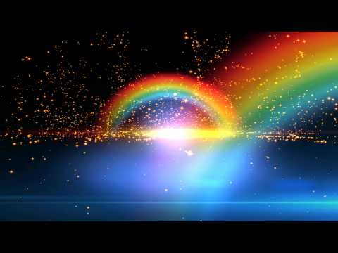 4K Beautiful Double Rainbow Spiritual Realm Animation Background