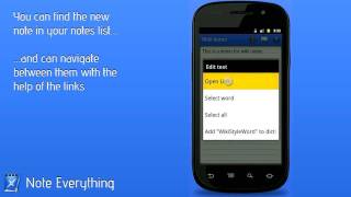 How To: Use WikiWord linkification (Note Everything) screenshot 5