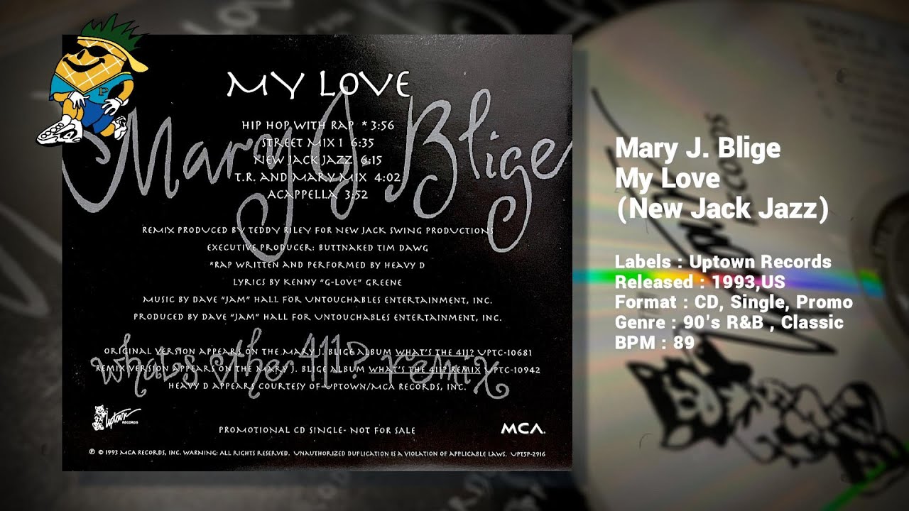 Mary J. Blige - My Love (New Jack Jazz) 1993 CDS - YouTube