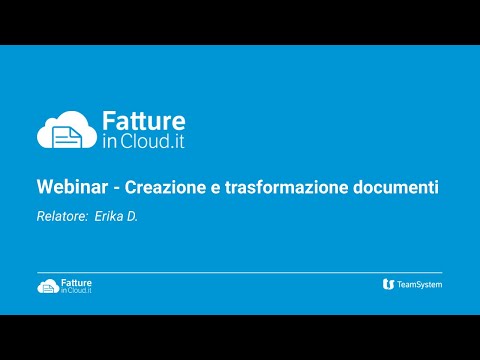 Creazione e trasformazione di documenti [Webinar]