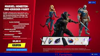 Marvel Hoheiten und Krieger Paket zurück heute im Fortnite Item Shop