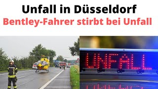 Unfall -  A44 in Düsseldorf:  74 Jähriger Autofahrer prallt gegen Brücke und stirbt