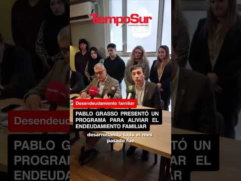 💰 Grasso presentó un proyecto para ayudar a familias endeudadas en Santa Cruz