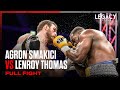 Lenroy thomas vs agron smakici  full fight  legacy boxing series dubai