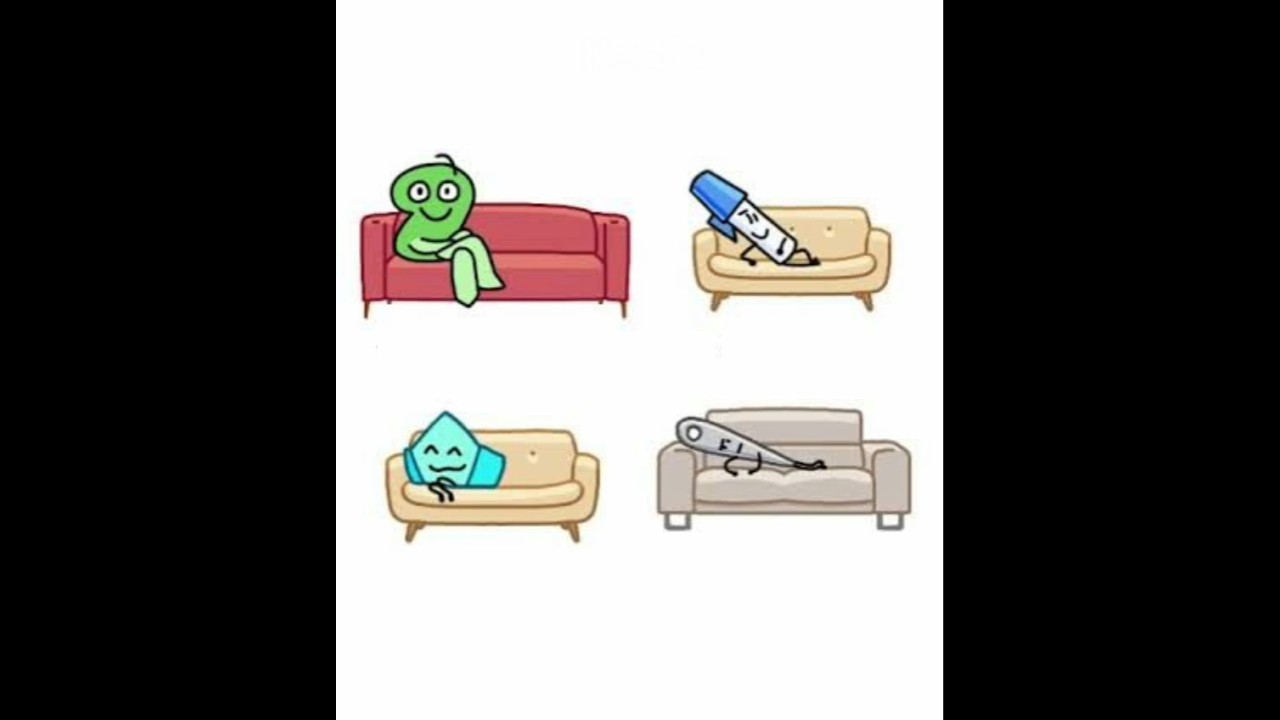 How BFDI Characters Would Sit In a Sofa [BFDI Art]