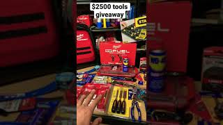 $2500 tools giveaway