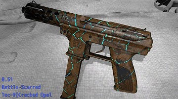 Tec 9  Cracked Opal  Wear/Float