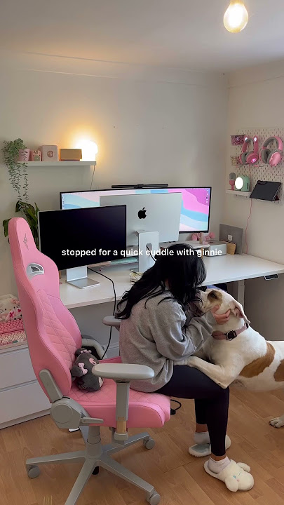 dual monitor set up or ultrawide? apple studio display set up.. 📦☁️