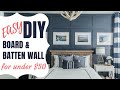 Easy DIY Board & Batten wall for only $50!