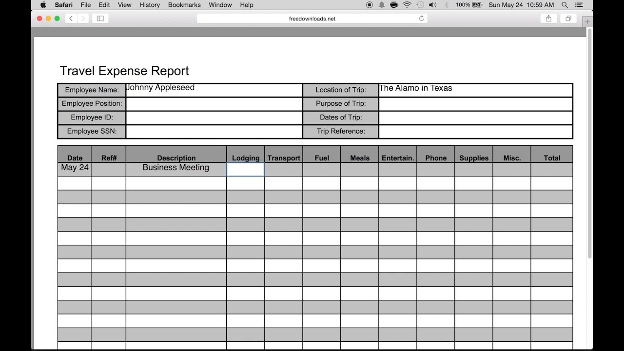 google-sheets-travel-expense-template-master-template