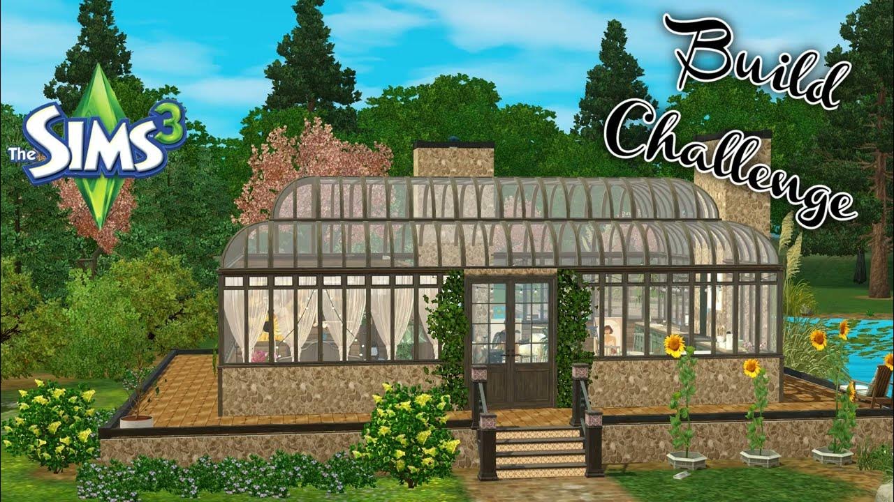 Sims 3 Greenhouse Home Challenge Speed Build 🌲🛠️🏡 YouTube