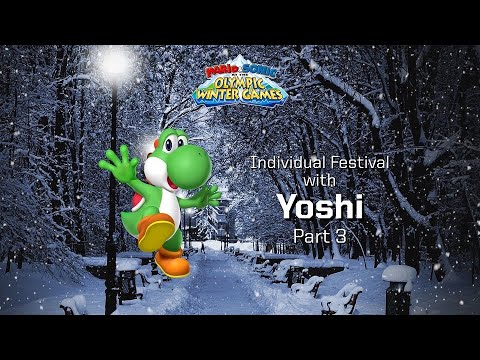 Mario & Sonic at the Olympic Winter Games Festival Mode Individual (Yoshi) Part 3
