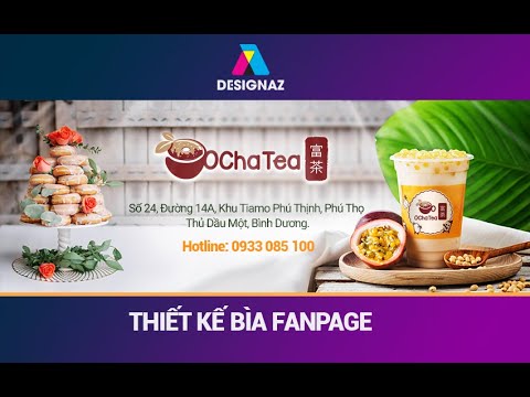 Học thiết kế bìa fanpage trà sửa trong photoshop, Giáo trình photoshop