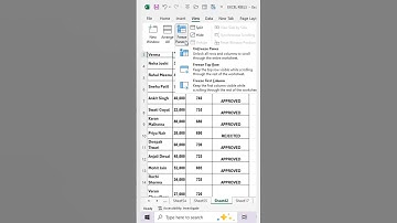 How to Use Freeze Panes in Excel – Keep Rows and Columns Visible #excelshorts #excel