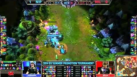 Millenium vs Ninjas in Pyjamas (Game 2) | 2014 EU LCS Summer Promotion Tournament [HQ]