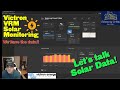 Victron VRM Solar Data - Online Overview