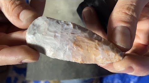 Flint Ridge Small Biface 2 - Initial Pressure Flaking