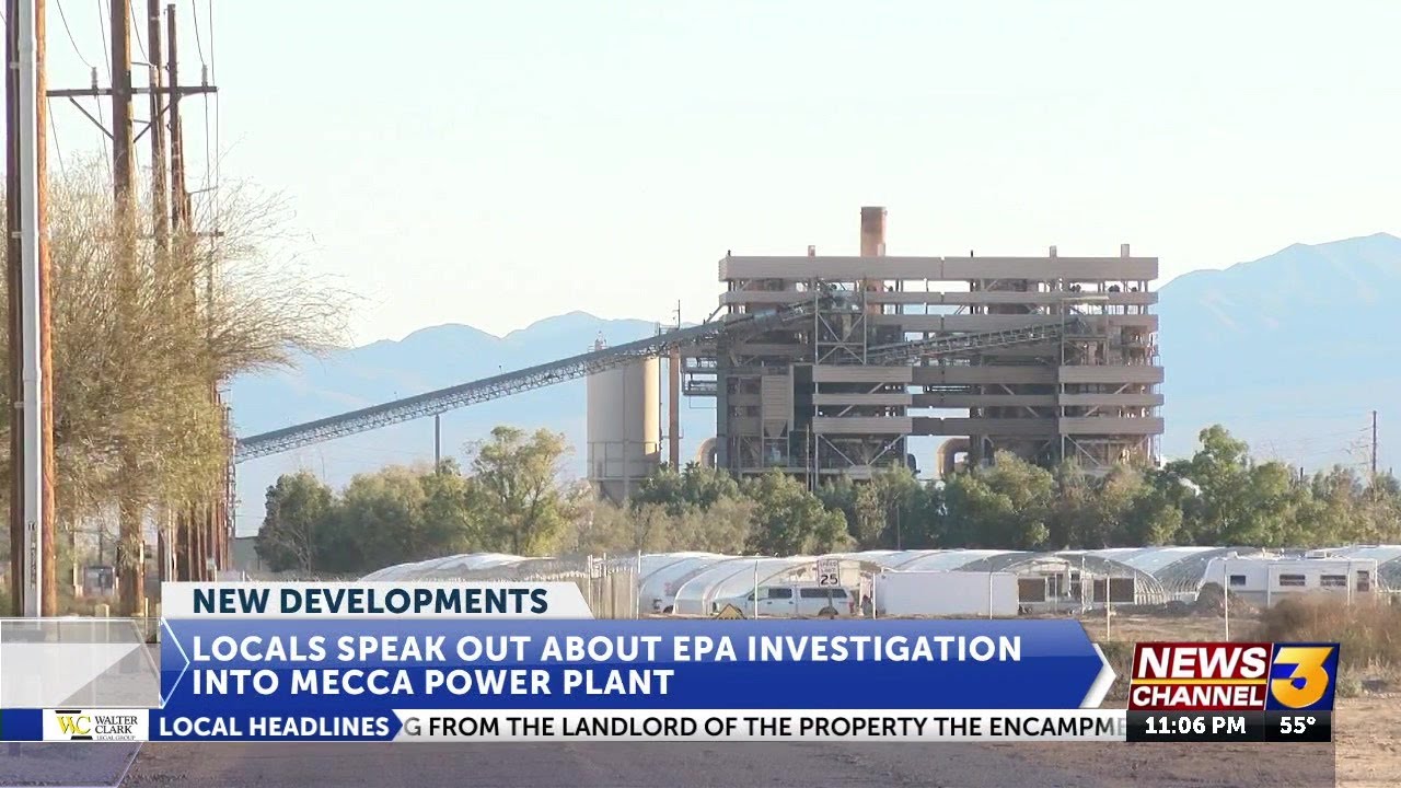 Locals speak out about EPA investigation into Mecca power plant over alleged violations