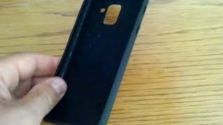 Case for Samsung Galaxy A8 2018 Shockproof Back Cover Solid Color Soft Carbon fiber screenshot 5