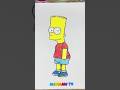Bart Simpson Sand Art Oddly Satisfying Shorts Trending MeemawTV Cartoon Art mp3
