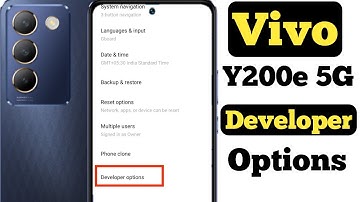 How to enable Developer Options on Vivo Y200e 5G || Vivo Y200e 5G developer options ||