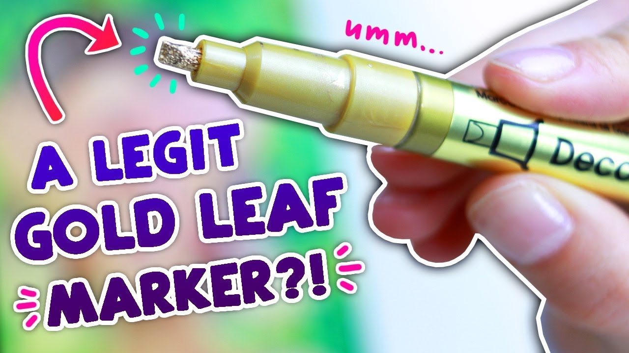 TESTING A GOLD LEAF MARKER?! um.. WILL IT WORK?! // COPIC MARKER