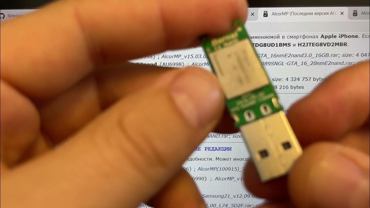 Making flash drive from iPhone 6S Hynix Nand LGA70 with Alcor