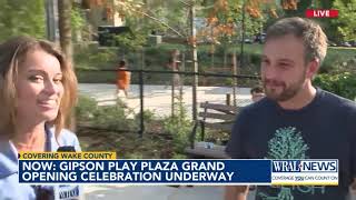 Gipson Play Plaza grand opening celebration underway