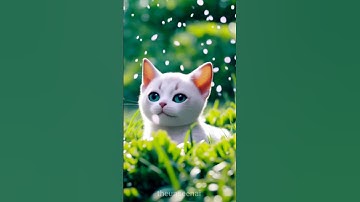 cat is on the grass.#aiart #cat #cute #animation #animals #shorts #short #ai #viral #pets #cats #art