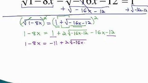 Equations with Radicals - Two Roots (part 2)