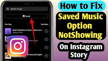 How to Fix Instagram Story Saved Audio Music Option Not Showing (2025) | Saved Audio Missing On Ins