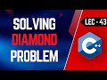 Lec-43 | Ambiguity Resolution in Multiple Inheritance through Virtual Classes