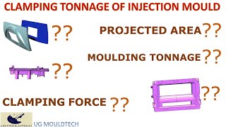 How to calculate Clamping tonnage of injection moulding / clamping force / Projected Area screenshot 2