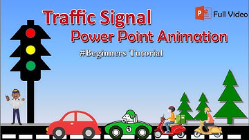 Trafic Signal Power Point Animation  || Easy Step || Hindi Explain || Budhan Teaching