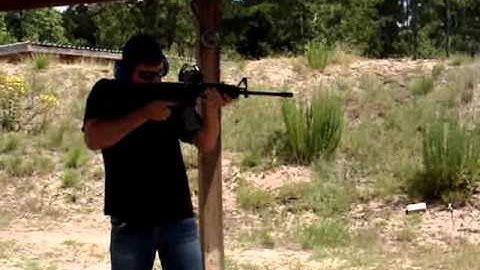 Manley Tisdale @ Bullz-I Sports showing control on a target Slide Fire Solutions Stock