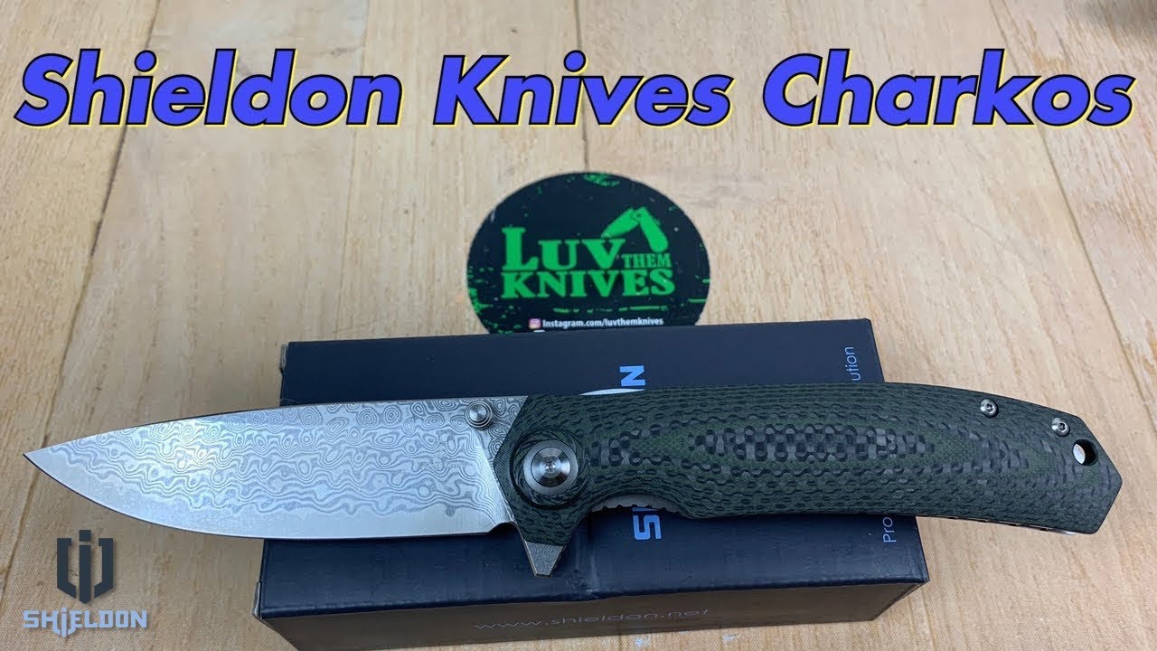 Shieldon Knives 7092D Charkos. A new brand with some interesting designs!